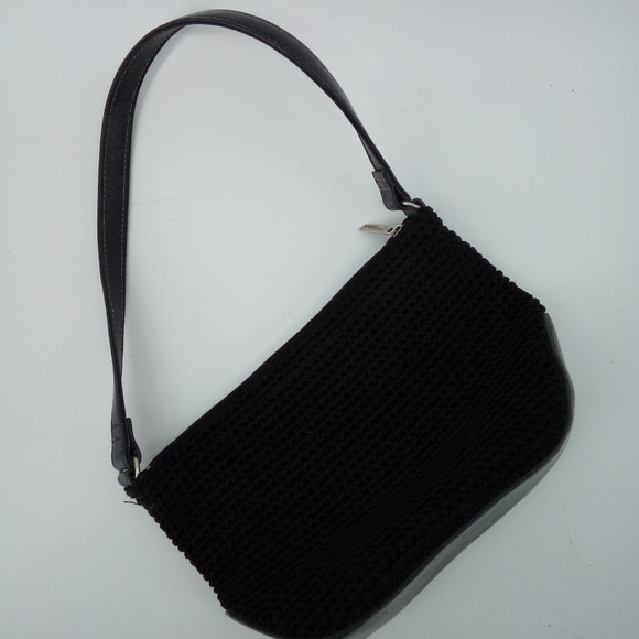 The SAK Black Knit Leather Trio Bundle Small Medium Shoulder Bags Bag Casual - Picture 8 of 16